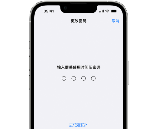 庆安iPhone屏幕维修分享iPhone屏幕使用时间密码忘记了怎么办 