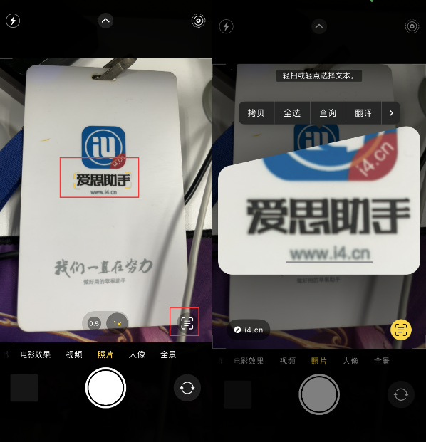 庆安苹果手机维修分享升级iOS 16后如何通过相机翻译文本 