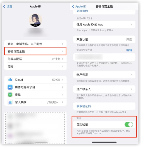 庆安苹果手机维修分享iOS 16 自动验证功能开启方法 