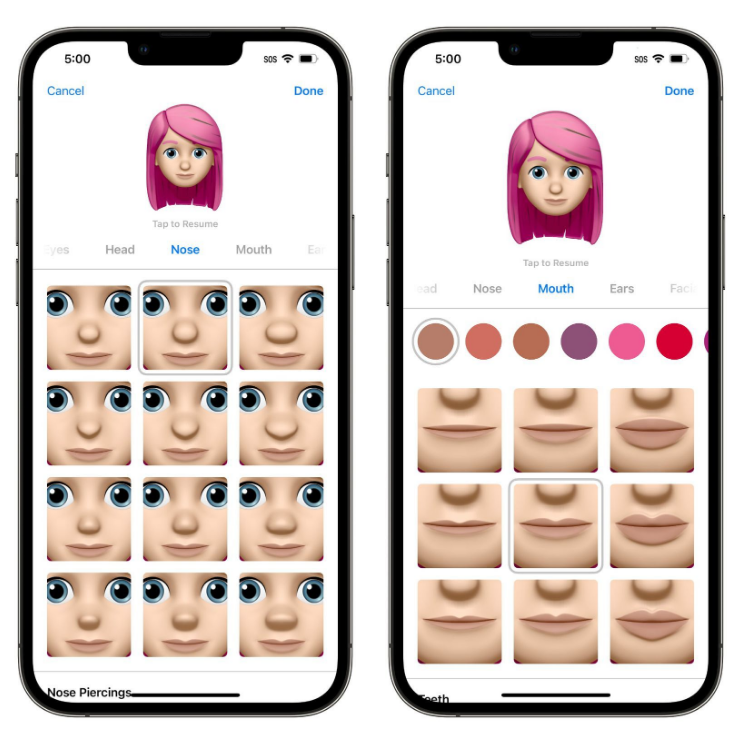 庆安苹果手机维修分享​iOS 16中的拟我表情有了哪些变化和升级 