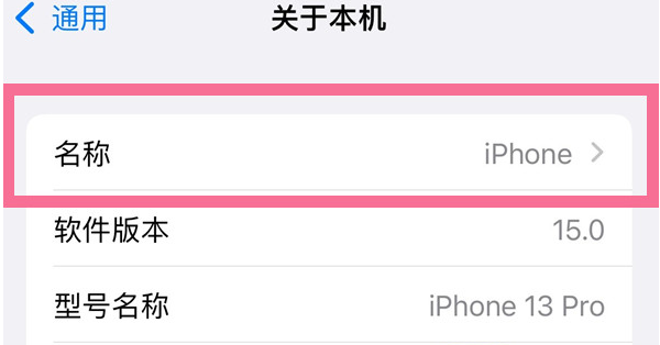 庆安苹果13维修分享iPhone 13热点名字设置教程 