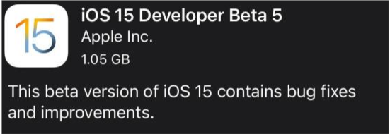 庆安苹果手机维修分享如何升级到iOS15.0 beta5 